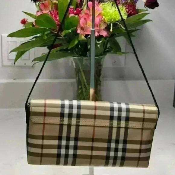 ๐๐ Burberry Nova Check Canvas + Leather Tote/Shoulder Bag + Dust Bag EUC! - Picture 6 of 15